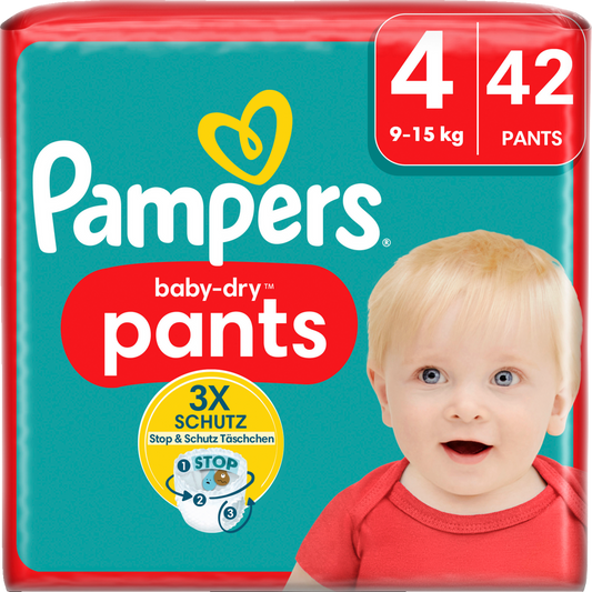 Pampers Baby-Dry PANTS T4 Maxi 9-15kg (42 pces)