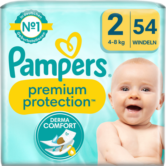 Pampers Premium Protection T2 Mini 4-8kg (54 pces) Sachet