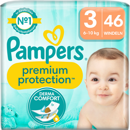 Pampers Premium Protection T3 Midi 6-10kg (46 pces) Sachet