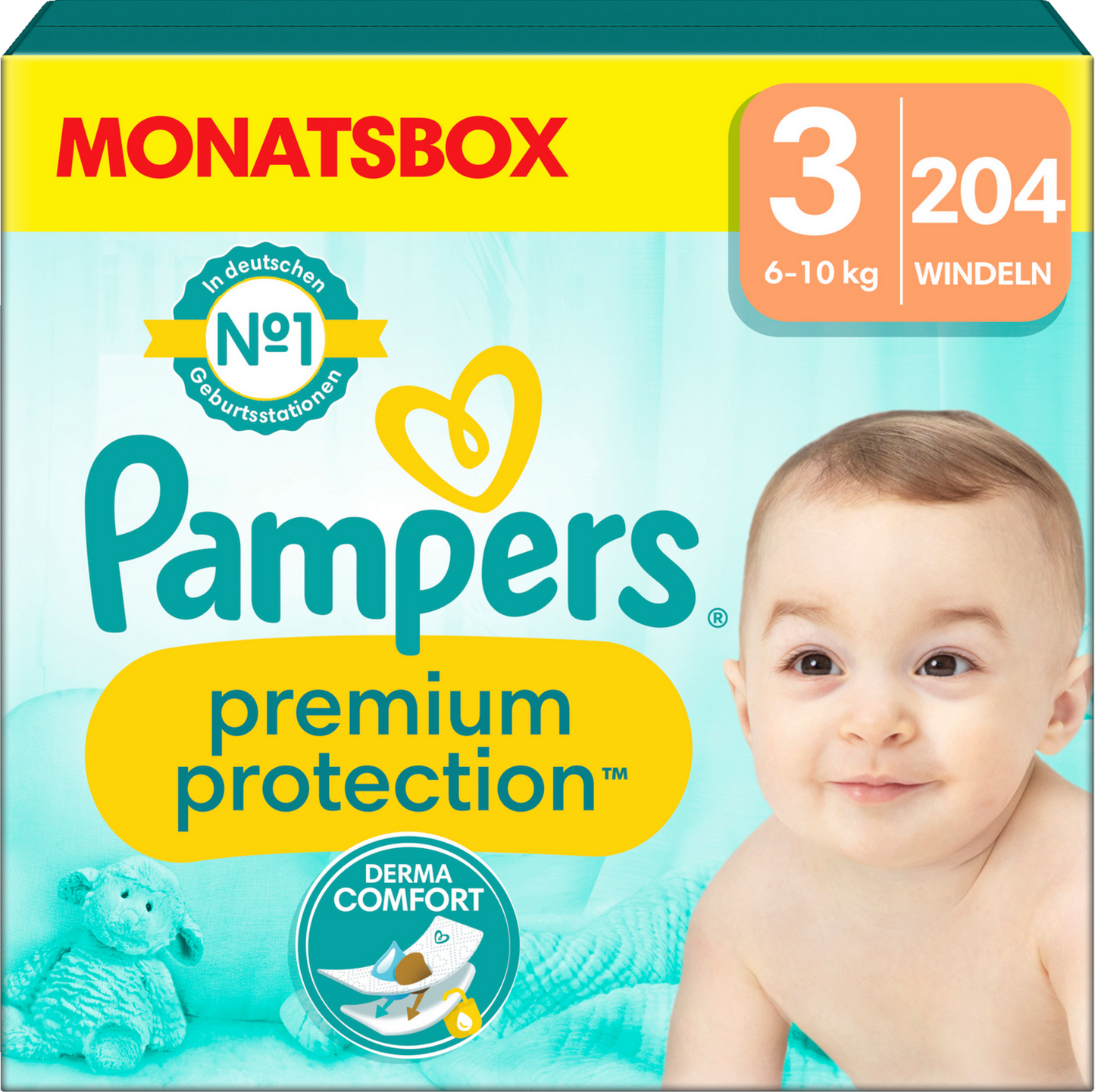 PROMOTION Pampers Premium Protection Pack mensuel T3 + Seaux à couches Sangenic