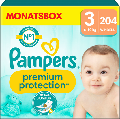 PROMOTION Pampers Premium Protection Pack mensuel T3 + Seaux à couches Sangenic