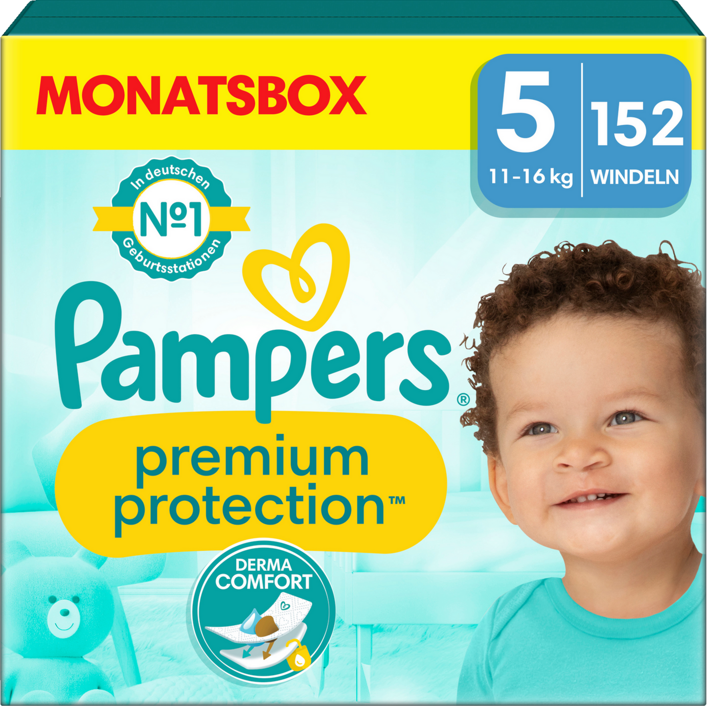 PROMOTION Pampers Premium Protection Pack mensuel T5 + Seaux à couches Sangenic