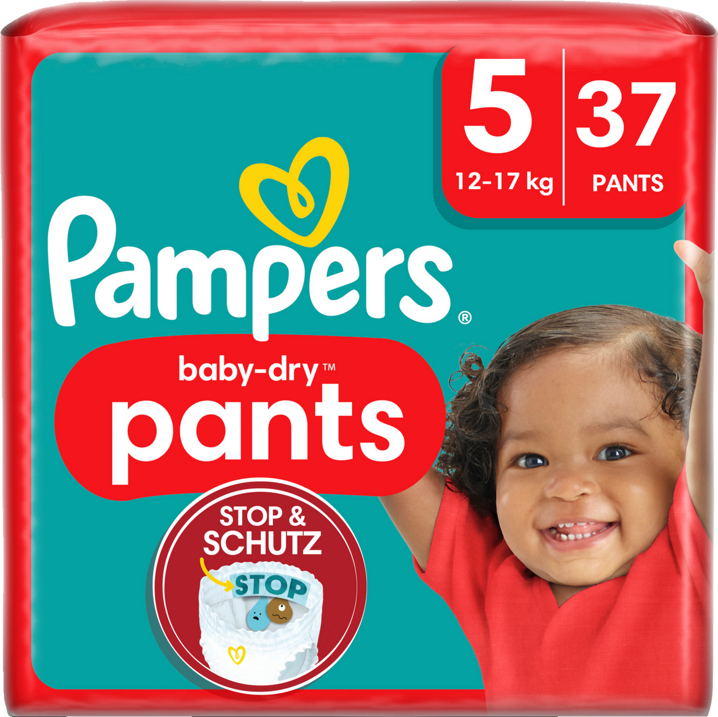 Pampers Baby-Dry PANTS T5 Junior 12-17kg (37 pces) Sachet