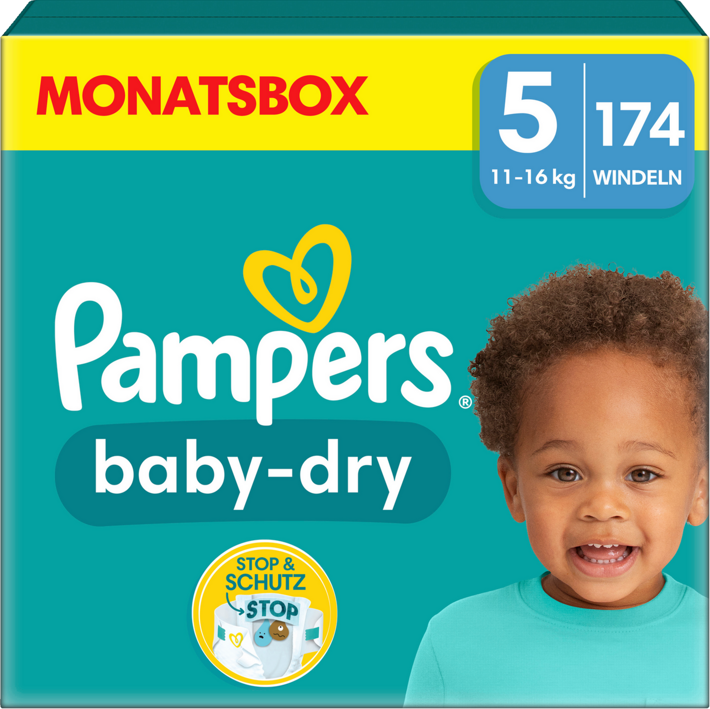 PROMOTION Pampers Baby Dry Pack mensuel T5 + Seaux à couches Sangenic