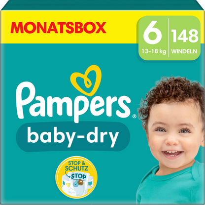 PROMOTION Pampers Baby Dry Pack mensuel T6 + Seaux à couches Sangenic