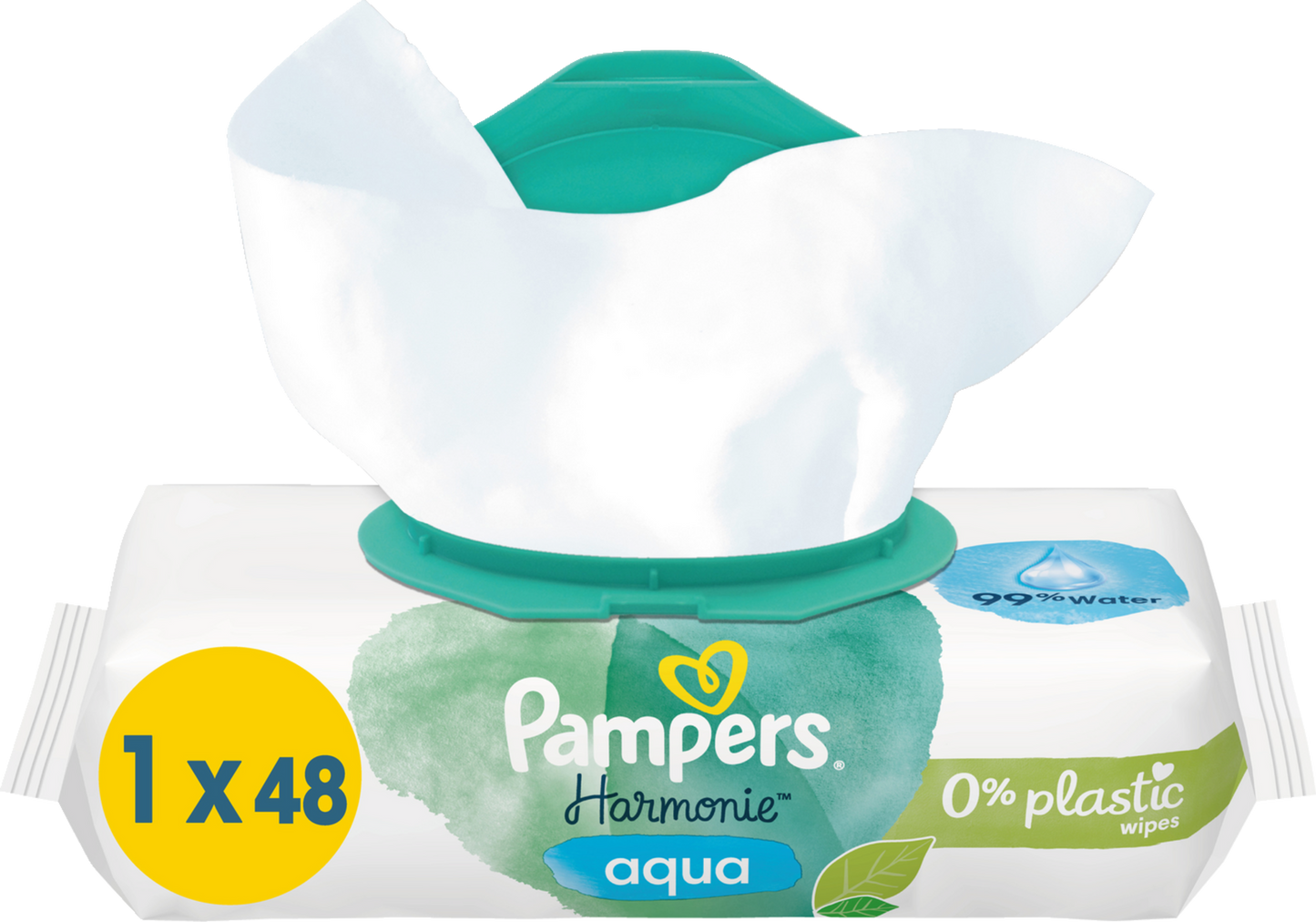 Pampers Harmonie Aqua Lingettes (48 pces)