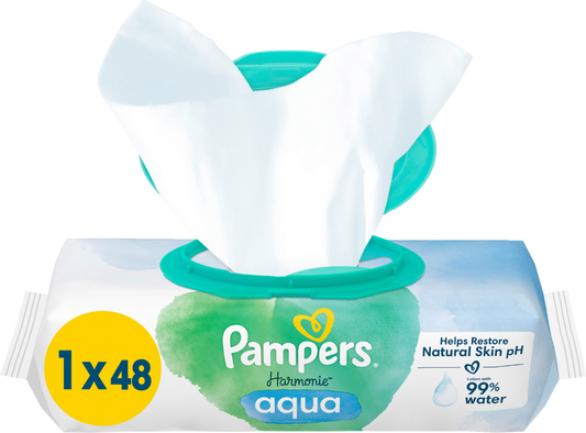 Pampers Harmonie Aqua Lingettes (48 pces)