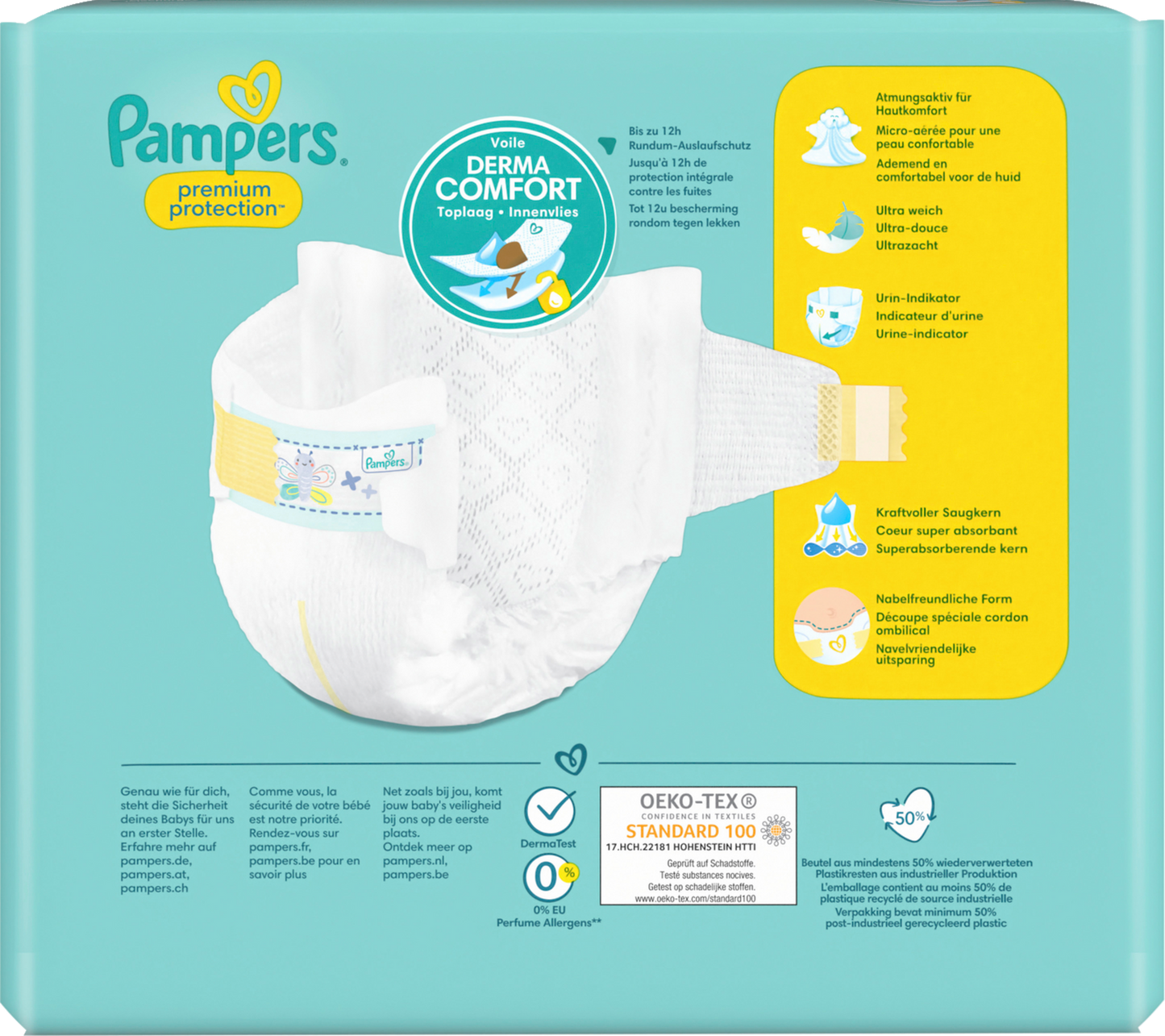 Pampers Premium Protection T0 Micro <3 kg (22 pces) Sachet