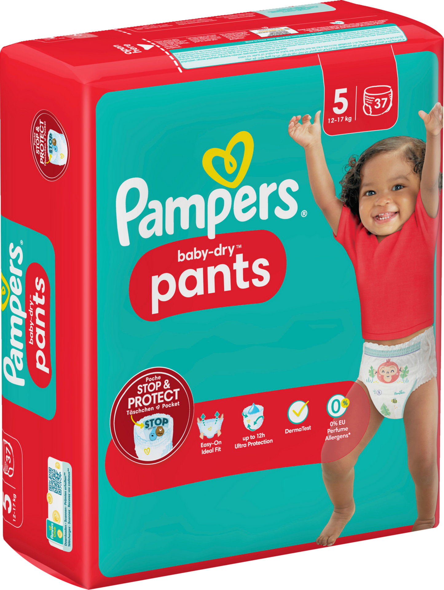 Pampers Baby-Dry PANTS T5 Junior 12-17kg (37 pces) Sachet