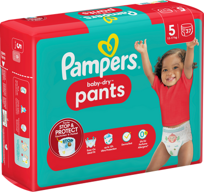 Pampers Baby-Dry PANTS T5 Junior 12-17kg (37 pces) Sachet