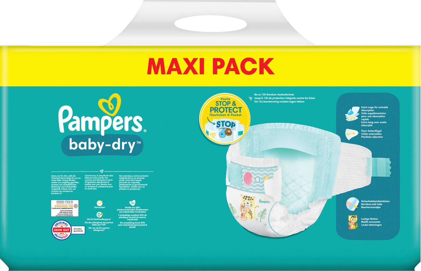 Pampers Baby-Dry T4 Maxi 9-14kg (106 pces) Maxi Pack