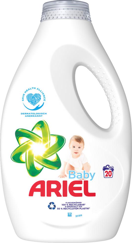 Ariel Lessive Liquide Bébé 20 Charges de Lavage