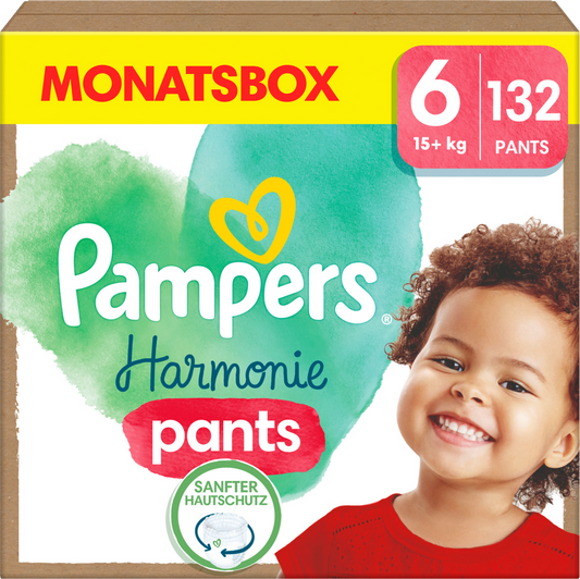 Pampers Harmonie Pants T6 Extra Large 15+kg (132 pces) Pack mensuel