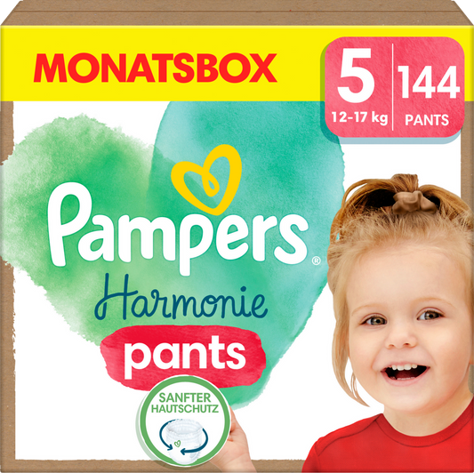 Pampers Harmonie Pants T5 Junior 12-17kg (144 pces) Pack mensuel