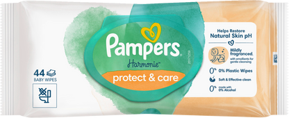 Pampers Harmonie Protect & Care Lingettes (44 pces)