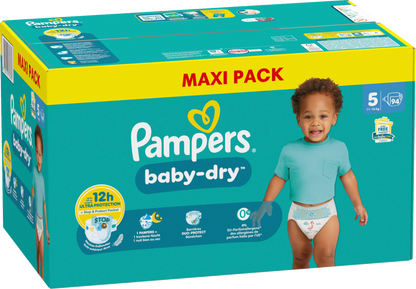 Pampers Baby-Dry T5 Junior 11-16kg (94 pces) Maxi Pack