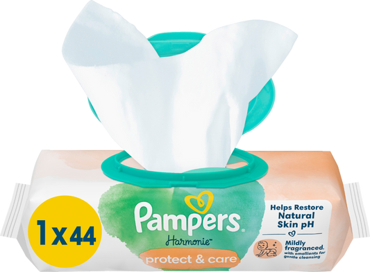 Pampers Harmonie Protect & Care Lingettes (44 pces)