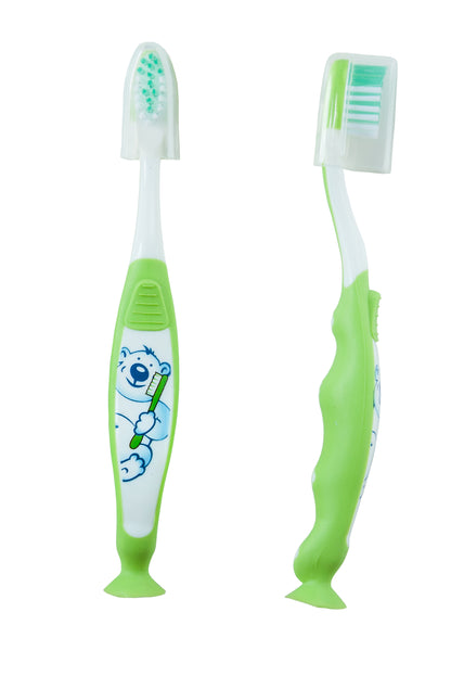 Brosses à dents pour enfants 3-7 ans vert (12 pces)