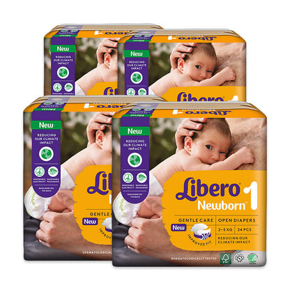 Libero T1 New Born 2-5 kg (4 x 24 pces) Carton
