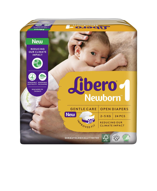 Libero T1  New Born 2-5 kg (24 pces) Sachet