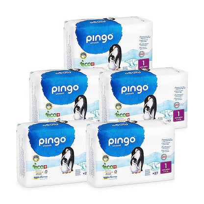 Pingo T1 Newborn (2-5 kg) Carton (5 x 27 pces)