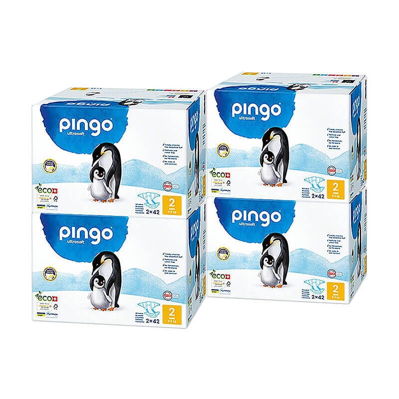 Pingo T2 Mini (3-6 kg) Carton de 4 (4 x 2 x 42 pces)