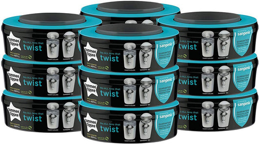 Sangénic TWIST Recharges dégageant un parfum délicat d'agrumes (12 pces) 