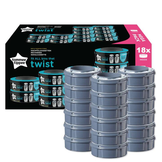 Sangénic TWIST Recharges dégageant un parfum délicat d'agrumes (18 pces)