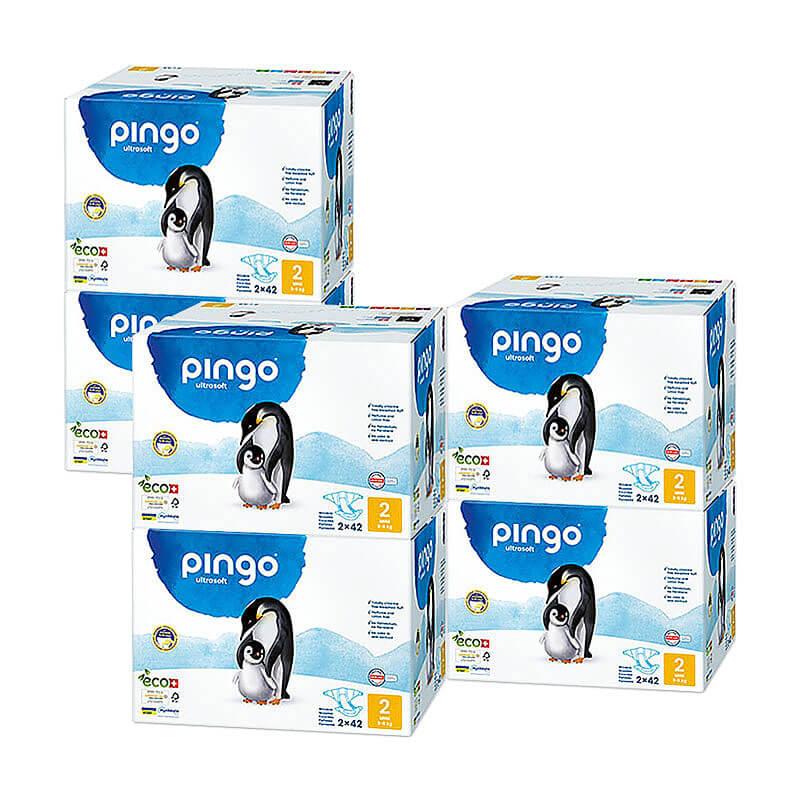 Pingo T2 Mini (3-6 kg) Carton de 6 (6 x 2 x 42 pces)