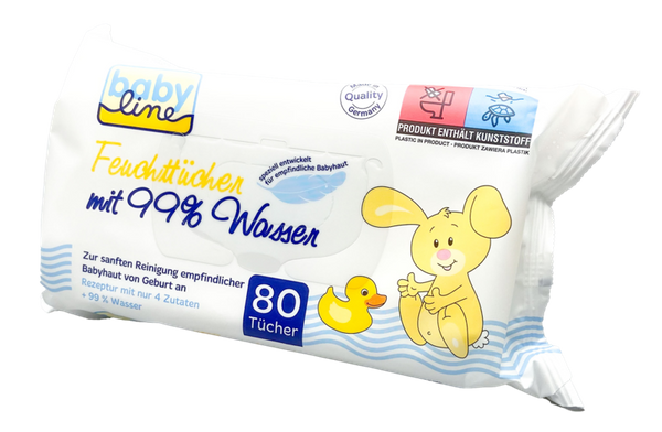 Babyline Lingettes 99% d'eau (12 x 80 pces)