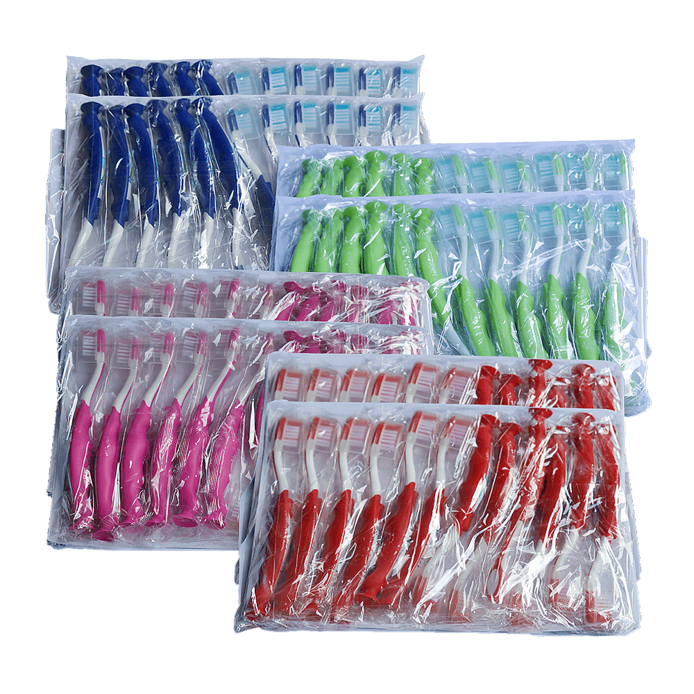 Brosses à dents pour enfants 3-7 ans assorties (100 pces)