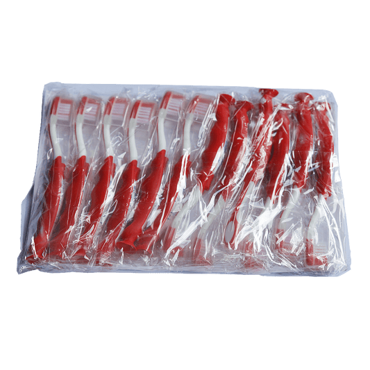 Brosses à dents pour enfants 3-7 ans rouge (12 pces)