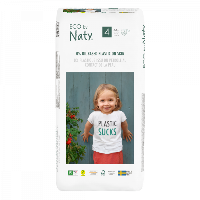 Naty Couches Écologiques T4 Maxi (7-16kg) Sachet (44 pces)