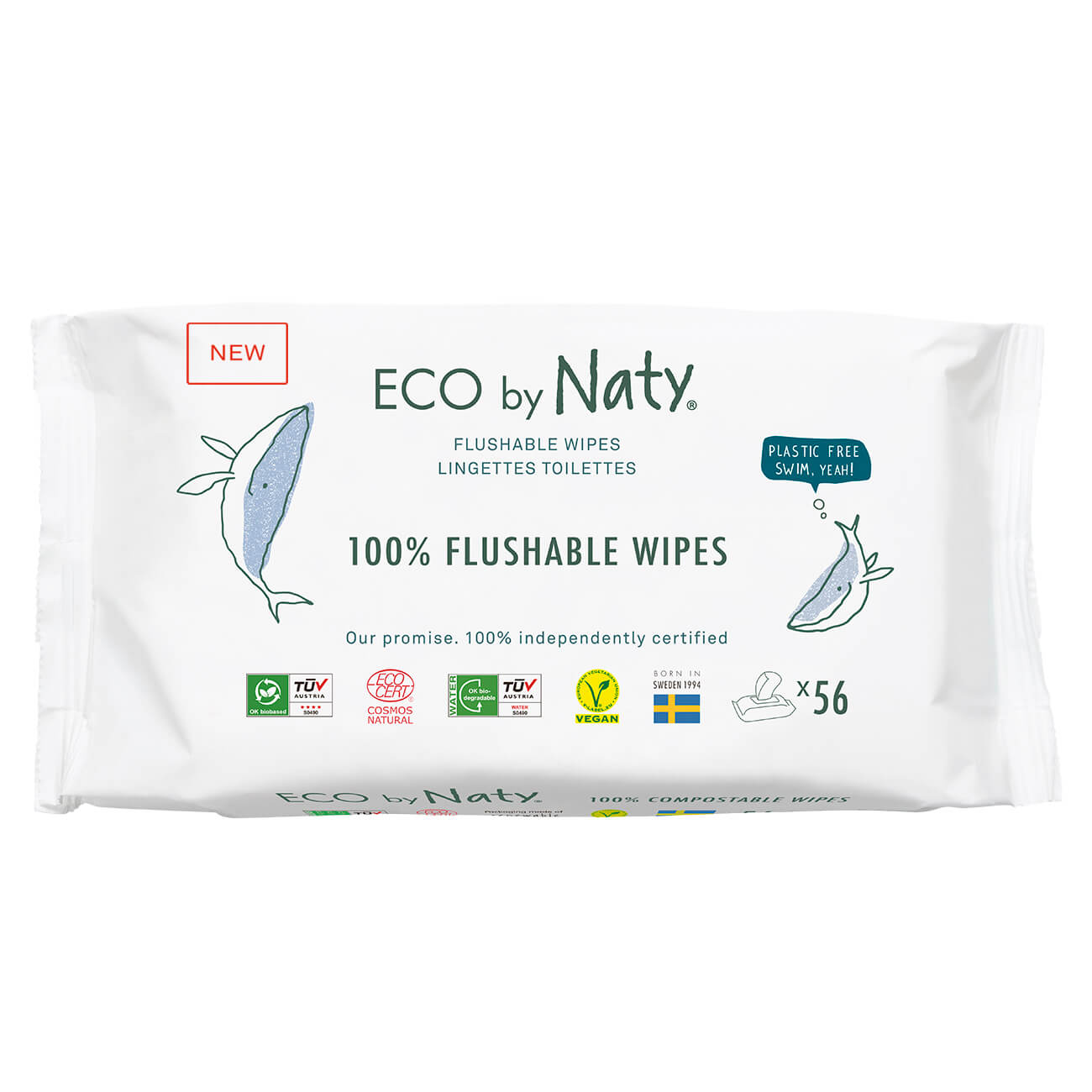 Naty Lingettes Bébé Toilette (12 X 56 pces) Carton