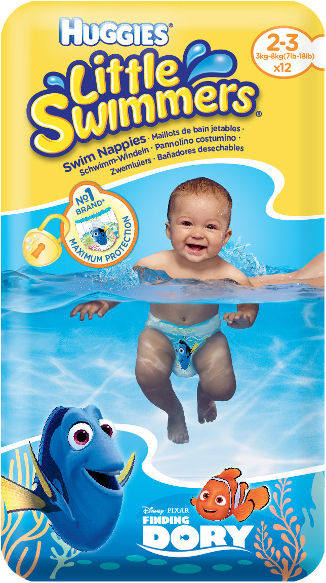 Huggies® Little Swimmers® T2-3 (3-8 kg) 12 pces