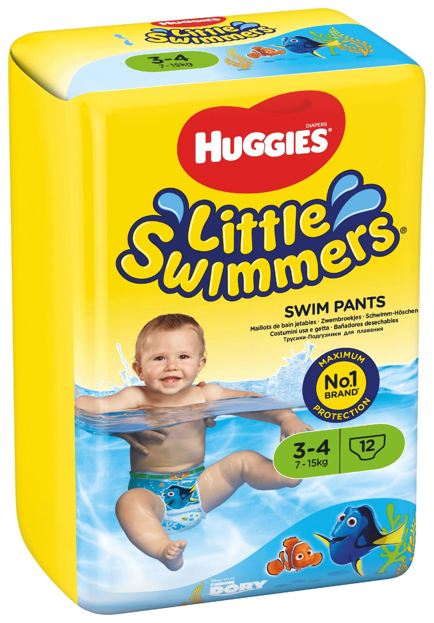 Huggies® Little Swimmers® taille 3-4 (7-15 kg) carton (8 x 12 pces)