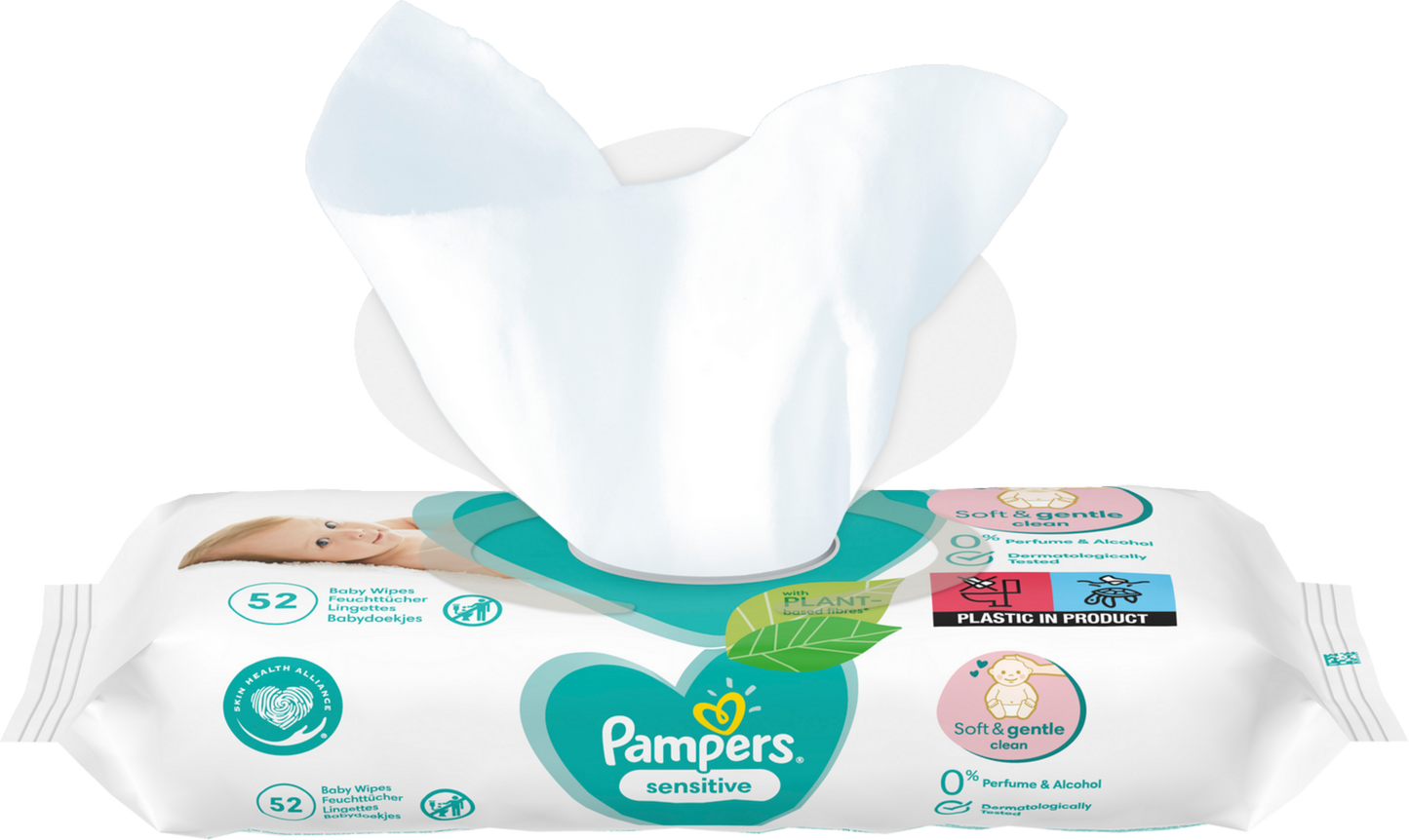 Pampers Lingettes humides Sensitive (52 pces)