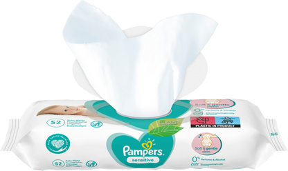 Pampers Lingettes humides Sensitive (52 pces)