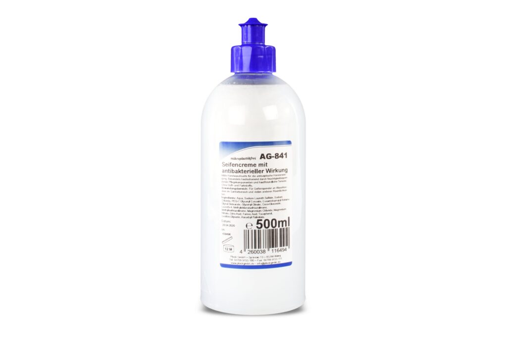 Savon crème nettoyant antibactérien pour les mains (500ml)