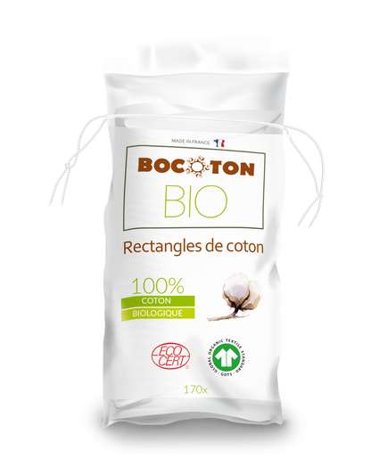 Bocoton Cotopads Bio Lingettes Sèches Fines (170 pces) 80x100mm