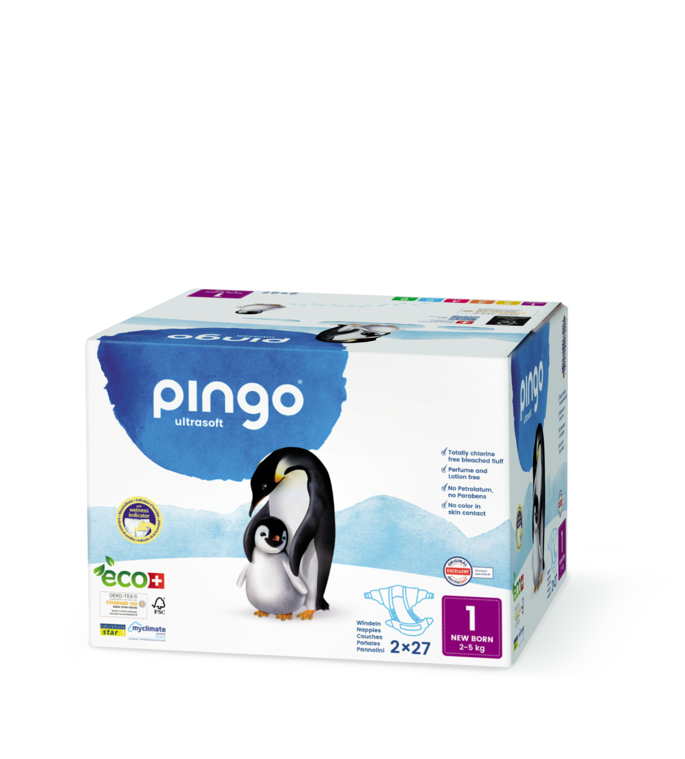 Pingo T1 Newborn (2-5 kg) Carton (2 x 27 pces)