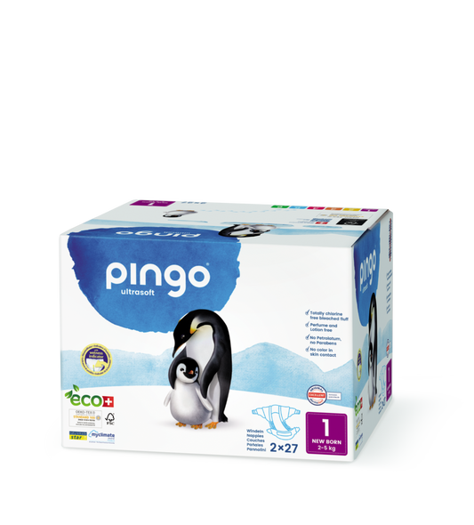 Pingo T1 Newborn (2-5 kg) Carton (2 x 27 pces)