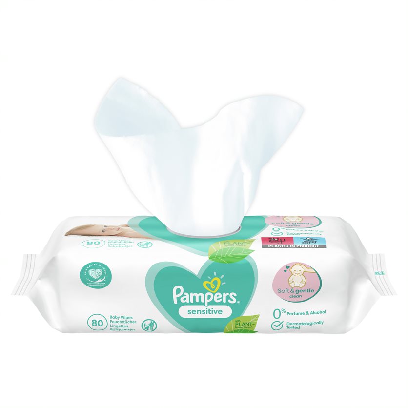 Pampers Lingettes Humides Sensitive (80 pces)