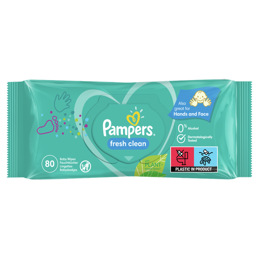 Pampers Fresh Clean Lingettes (80 pces)