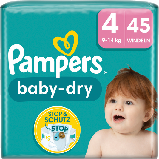 Pampers Baby-Dry T4 Maxi 9-14kg (45 pces) Sachet