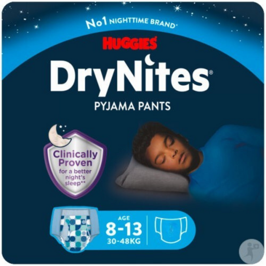 Huggies DryNites® culottes pour la nuit 8-13 ans (30-48 kg) garçon (13 pces)