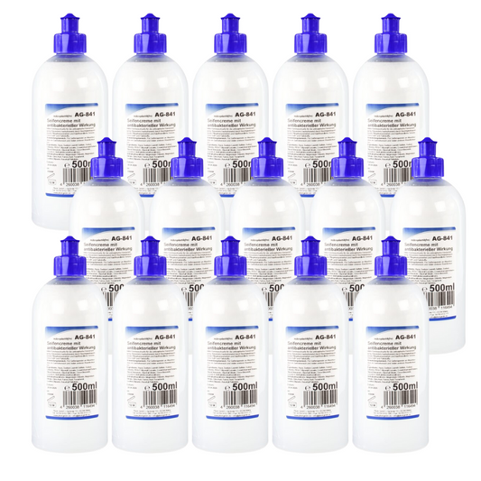 Savon crème nettoyant antibactérien pour les mains  (15 x 500ml) Carton