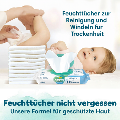 Pampers Harmonie T1 Newborn 2-5kg (180 pces) Pack mensuel