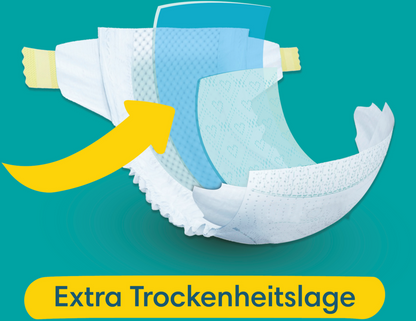 Pampers Baby-Dry T4 Maxi 9-14kg (204 pces) Pack mensuel