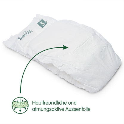 Swilet - La couche Écologiques  T3 Midi 5-9Kg (44 pces) Sachet